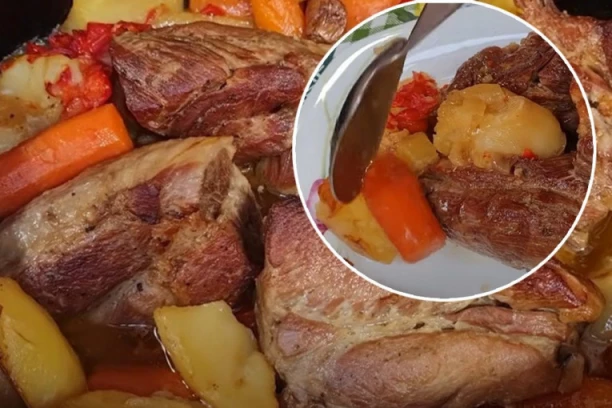 PEČENO SVINJSKO MESO IZ RERNE: Sočno i mekano kao ispod sača, svaki SRBIN ovo voli!