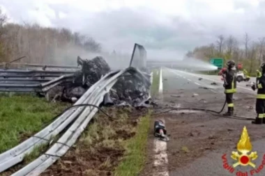 SRBIN VOZIO 200 KILOMETARA NA ČAS, PA POGINUO U FERARIJU! Užasni detalji nesreće u Italiji - UGLJENISANO TELO NA SUVOZAČEVOM MESTU MISTERIJA!