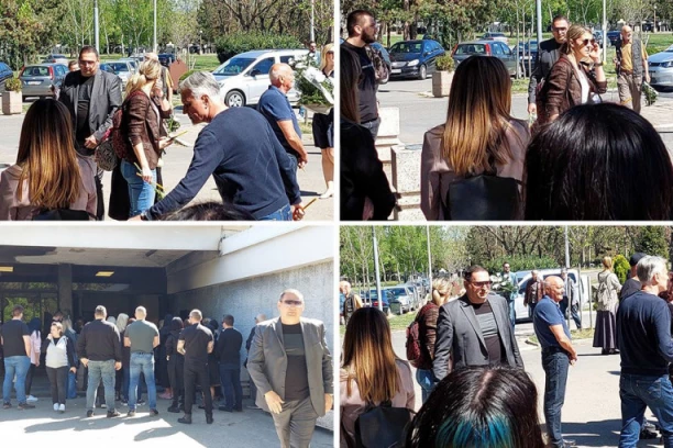 TAKI MARINKOVIĆ NA SAHRANI KAČAVENDINE MAJKE GRCA U SUZAMA: Majin otac jedva stoji na nogama!
