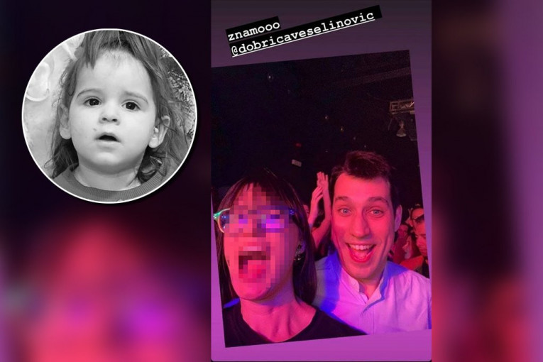 BRUKA I SRAMOTA! Dobrica Veselinović se PROVODI dok Srbija plače za malom Dankom!  (FOTO)