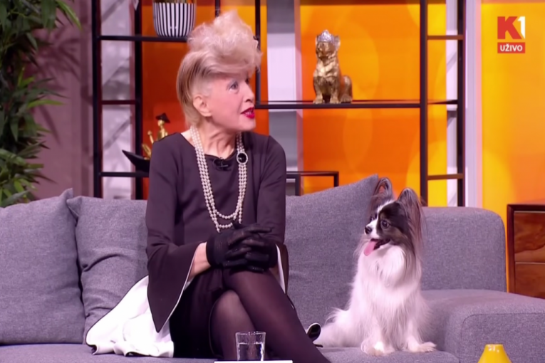 Slađana Milošević sa svojim psom, čivavom Princezom Morgan
