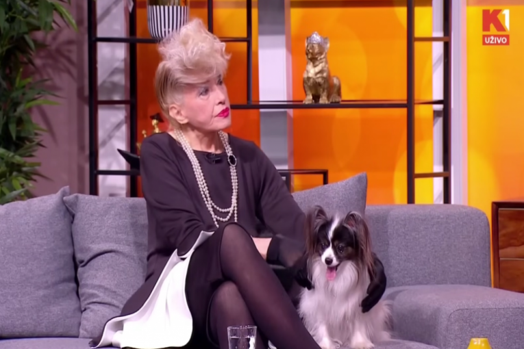 Slađana Milošević sa svojim psom, čivavom Princezom Morgan
