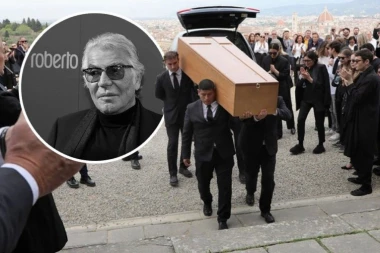 SAHRANJEN ROBERTO KAVALI: Supruge i petoro deca NEMI OD BOLA, u suzama se oprostili od slavnog dizajnera (FOTO)