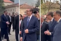 VUČIĆ I DODIK STIGLI U BILEĆU: Građani ih dočekali aplauzom! Predsednik Srbije: Drago mi je da vas vidim i hvala što ste došli! (FOTO)