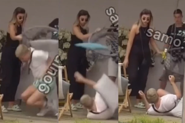 BOJANA PATOSIRALA UROŠA STANIĆA! Oborila ga na pod, on ZAPOMAŽE iz sveg glasa! (FOTO)