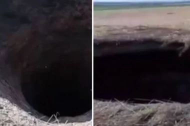 Pojavila se misteriozna RUPA BEZ DNA na granici Ukrajine i Rusije! LJUDI GLEDAJU I NE VERUJU! (VIDEO)