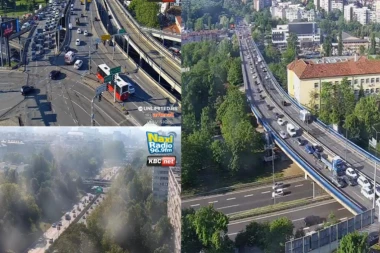 AU, ŠTA JE OVO! VELIKA GUŽVA NA AUTOKOMANDI, ZASTOJ I ZBOG SAOBRAĆAJKE: Tramvaji stoje u Bulevaru kralja Aleksandra, kolone i na mostovima!