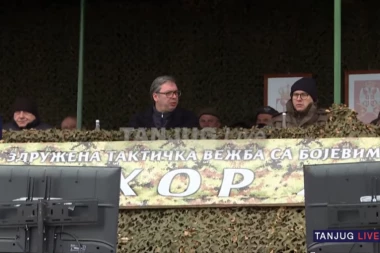 VUČIĆ: U obostranom interesu što je komandant Kfora prisustvovao vežbi