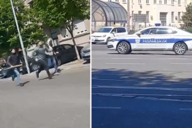 POTERA KAO NA FILMU: Policija jurila MARICAMA za huliganima po Beogradu