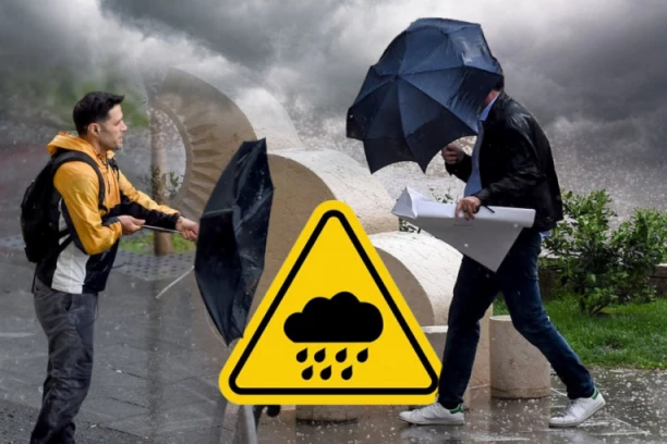 OLUJNI VETAR, GRMLJAVINA I PLJUSKOVI! Hitno upozorenje RHMZ - UPALJEN I METEOALARM!