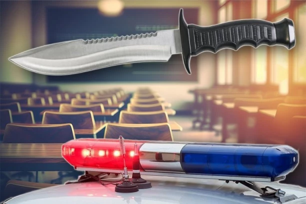 HOROR U DVORIŠTU ŠKOLE, SEVAO NOŽ, IMA RANJENIH! Hitno poslata policija, helikopteri nadleću objekat! (FOTO)