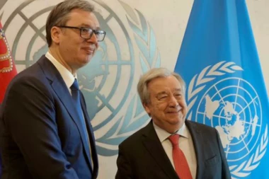 Vučić se sastao sa Guterešom: Srbija je ozbiljna država koja beskompromisno osuđuje svaki zločin počinjen u ratnim sukobima