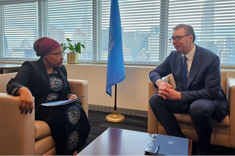 VUČIĆ RAZGOVARAO SA NDERITU: Razgovor o opasnom revizionizmu temeljnih načela UN (FOTO)