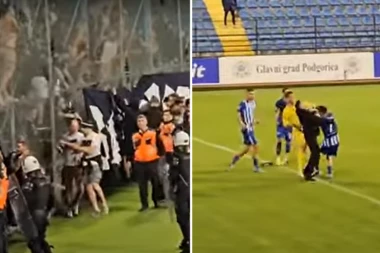 SKANDAL U CRNOJ GORI! Derbi završen PESNICAMA i makljažom! (VIDEO)