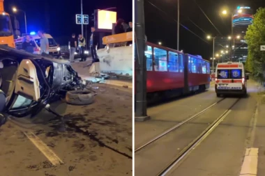 DVE OSOBE TEŠKO POVREĐENE U NESREĆI ISPOD MOSTARSKE PETLJE! Hitno prebačene u Urgentni centar! (FOTO)