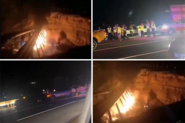 HOROR! Urušio se deo puta od SKORO 18 METARA, ljudi propadali - IMA MRTVIH! (VIDEO)