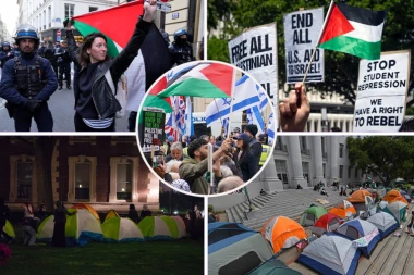 KRVAVI NEREDI U AMERICI  Protesti protiv rata u Gazi uzimaju maha! (FOTO)