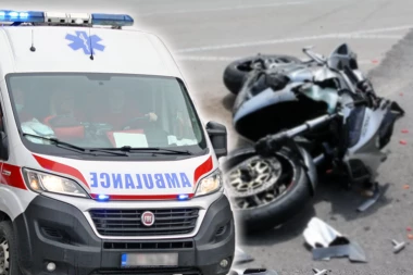 JEZIVA SAOBRAĆAJKA NA IBARSKOJ MAGISTRALI: Motociklista hitno prevezen u bolnicu!