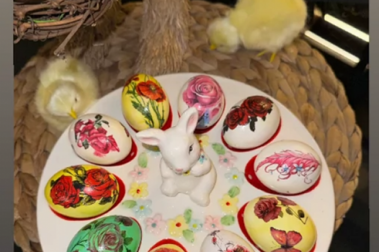 Ana Korać instagram Uskrs 2024 jaja