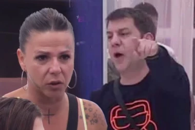 KARAMBOL EPSKIH RAZMERA! Marija Malivuk skočila na Ivana Marinkovića! Cimeri je jedva obuzdali, odmah doletelo OBEZBEĐENJE! (VIDEO)