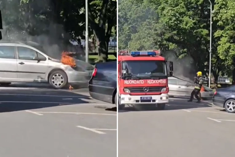 JOŠ JEDAN U NIZU! Ponovo gori automobil, ovoga puta u Vrnjačkoj Banji!