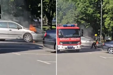 JOŠ JEDAN U NIZU! Ponovo gori automobil, ovoga puta u Vrnjačkoj Banji!