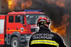 OD NJEGA NIŠTA OSTALO NIJE! Zapalio se automobil na Voždovcu! (FOTO)
