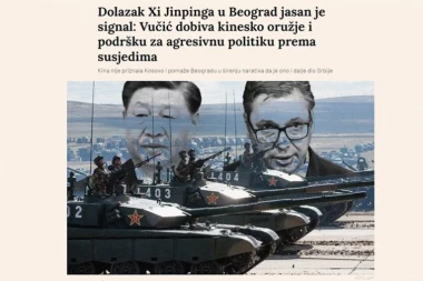 "VUČIĆ DOBIJA KINESKO ORUŽJE I PODRŠKU ZA AGRESIVNU POLITIKU" Hrvati u svojim lažima otkrili i najveće strahove: SMETA IM JAKA SRBIJA