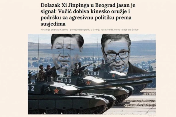 "VUČIĆ DOBIJA KINESKO ORUŽJE I PODRŠKU ZA AGRESIVNU POLITIKU" Hrvati u svojim lažima otkrili i najveće strahove: SMETA IM JAKA SRBIJA