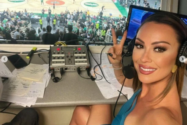 SVI SU BULJILI U DORINO IZVAJANO TELO! Najatraktivnija voditeljka EVROPSKE KOŠARKE zasenila sve u OAKA areni! (FOTO)