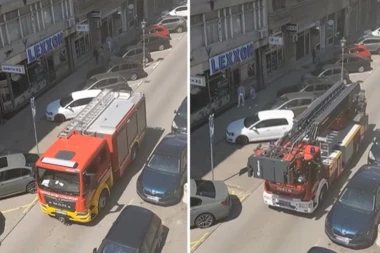 DRAMA U NOVOM SADU: Izbio požar, tri vatrogasna vozila izašla na teren! (VIDEO)