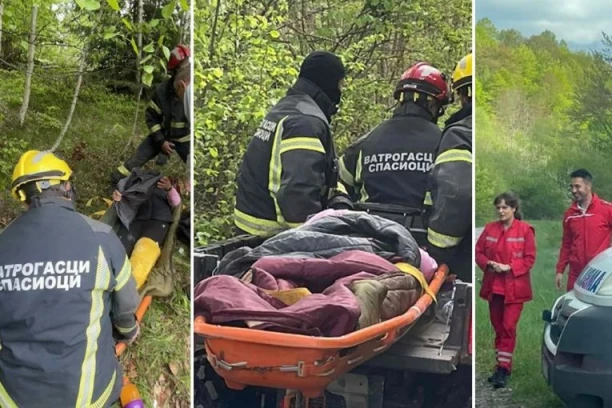 VATROGASCI HEROJI! SPASILI ŽENU KOD PIROTA: Pala i polomila nogu!
