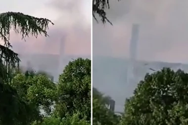 DRAMA U PANČEVU: Dim kulja na sve strane, gori garaža! (FOTO, VIDEO)