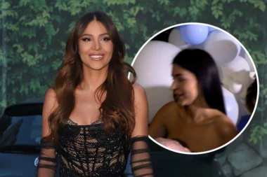 ANASTASIJA RAŽNATOVIĆ STIGLA IZ SEVILJE U BEOGRAD: Ponosna tetka zablistala na proslavi rođenja malog Isaije! (VIDEO)