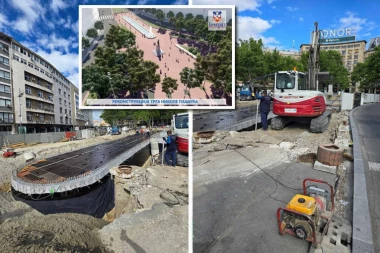 EVO KAKO TEKU RADOVI NA REKONSTRUKCIJI TRGA NIKOLE PAŠIĆA! Novi izgled fontane već se nazire - PRAVO MESTO U PRESTONICI KOME BI I SVETSKE METROPOLE POZAVIDELE! (VIDEO)