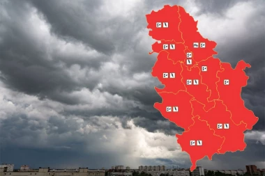 SPREMITE SE! RHMZ upalio CRVENI METEOALARM, vreme će biti opasno, jedna pojava će praviti najviše problema!