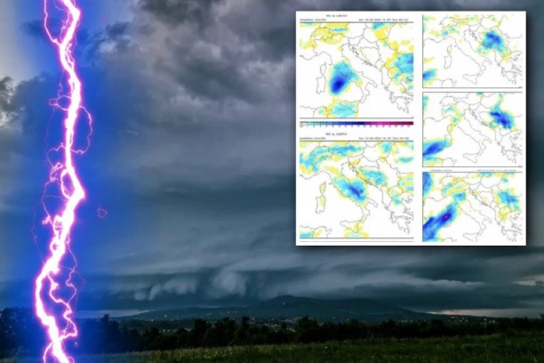 GRAD VELIČINE ORAHA, PLJUSKOVI I GRMLJAVINA: Nevreme sve BLIŽE Srbiji - Evo koji deo zemlje je PRVI NA UDARU
