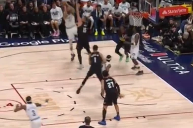 OVDE JE DENVER KRENUO DA TONE: Pogledajte NESTVARAN pogodak Gobera preko JOKIĆA (VIDEO)