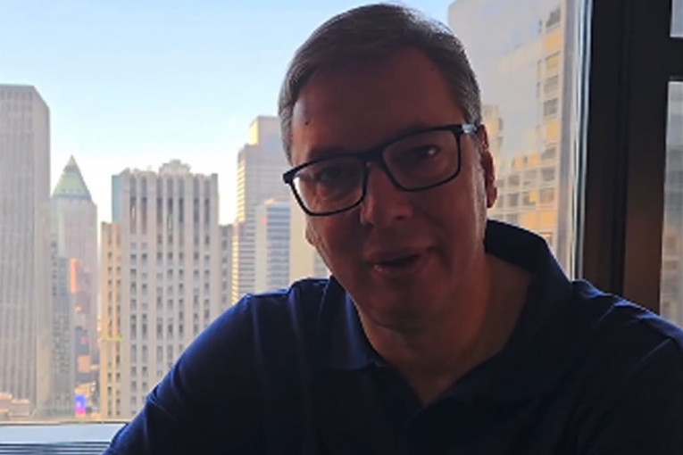 "SUTRA NIJE VIDOVDAN, ALI ZA NAS BIĆE BAŠ..."! Snažna poruka predsednika Vučića iz Njujorka! (VIDEO)