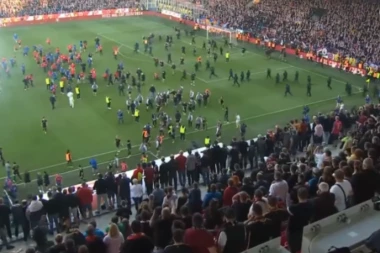 BIRMANČEVIĆ NAPRAVIO HAOS GOLOM ZA POBEDU U NADOKNADI! Sevale pesnice na terenu! (VIDEO)
