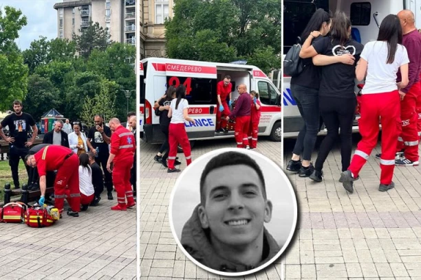 MAJKA UBIJENOG MLADIĆA PALA U NESVEST ISPRED SUDA U SMEDEREVU! Hitna pomoć interveniše! (FOTO, VIDEO)