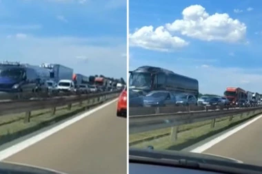 "DOKLE ĆEMO DA GINEMO ZBOG OVAKVIH?!" Šok snimak sa auto-puta! Vozač razbesneo sve u Srbiji: Ovo rade namerno. (VIDEO)