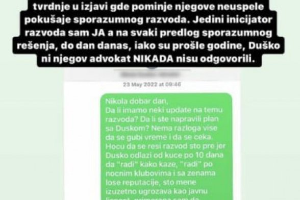 Jelena Karleuša i Duško Tošić se razveli