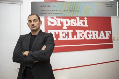 "VELIKE DEMOKRATE" BI DA LAĐEVIĆU UKINU PRAVO NA RAD! Nakon skandala u Kosovskoj ulici, direktoru Srpskog telegrafa prete zabranom!