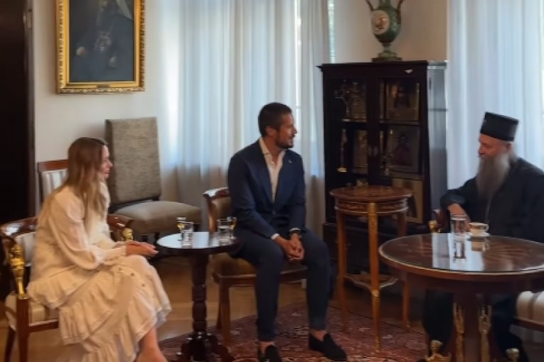 Nikola Rokvić sa patrijarhom Porfirijem