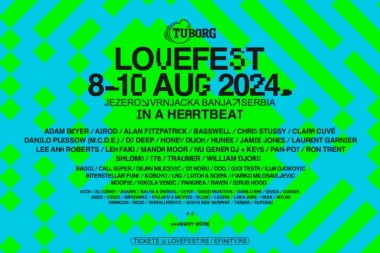 Tuborg Lovefest objavio kompletan line up za ovo leto! Ograničen broj ulaznica po specijalnoj ceni od danas dostupan u prodaji!
