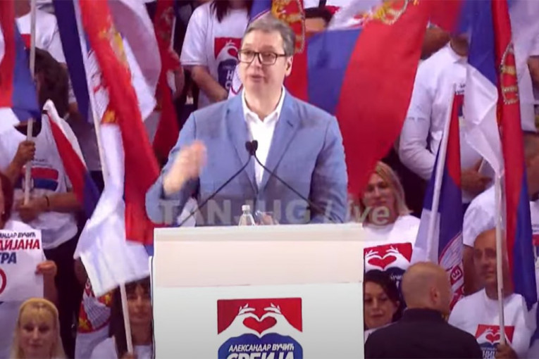 OVA IZBORNA UTAKMICA JE TEŠKA, ALI SE NE BOJIM PRETNJI: Jaka poruka predsednika Srbije u Nišu
