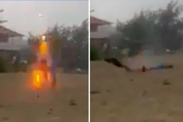 ČUO SE SAMO KRIK! POGLEDAJTE KAKO GROM UDARA U TRI DEČAKA DOK SE IGRAJU NA PLAŽI! Padaju kao pokošeni! (UZNEMIRUJUĆI VIDEO)