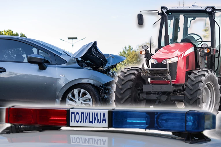 MRTAV PIJAN IZAZVAO SAOBRAĆAJKU U JAGODINI: Udario traktorom u "audi" kojim je upravljao mladić (23)
