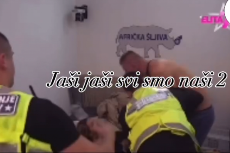 Janjuš i Aneli tuča Elita 7 Zadruga obezbeđenje